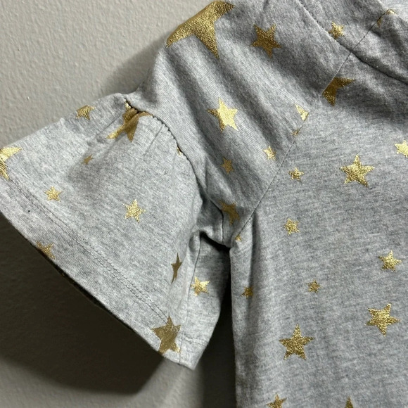 Crazy 8 Gray Kids Star Girls Shirt Dress‎ size 5-6 - Picture 6 of 11